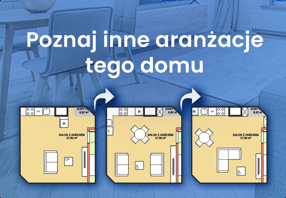 Alternatywne aranżacje domu 151.33 m², B2