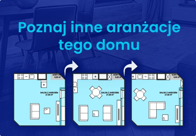 Alternatywne aranżacje domu 154.24 m², A1